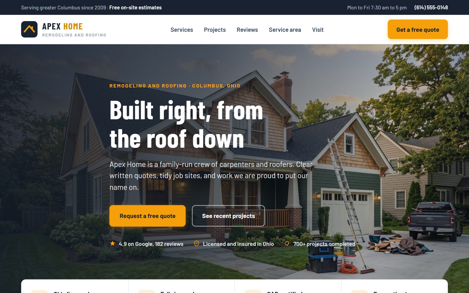 Apex Home demo website
