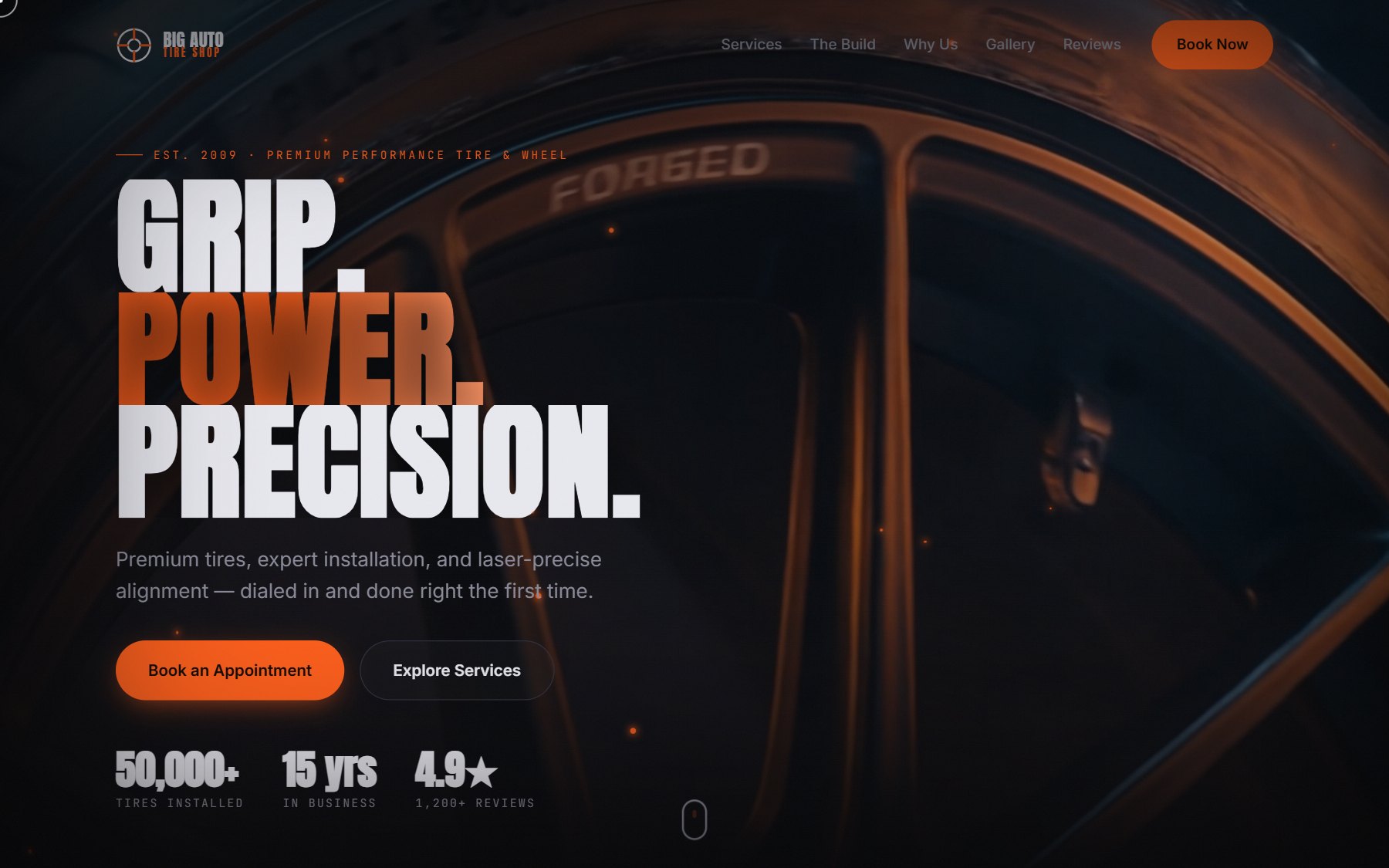 Big Auto Tire website