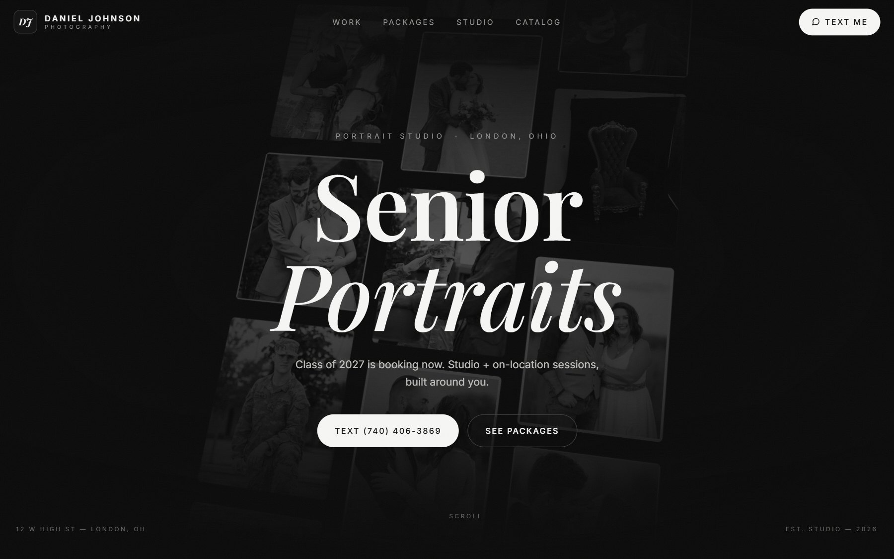 Daniel Johnson Photography website